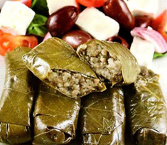 Stuffed grape leaves